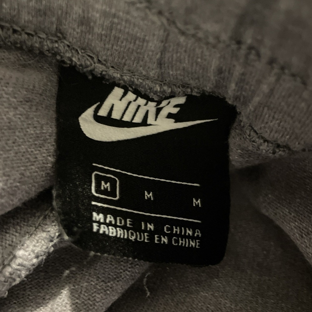Nike AV15 Advance Knit Joggers Medium Heather Dark Gray Sweatpants Zip Pocket - Picture 4 of 7